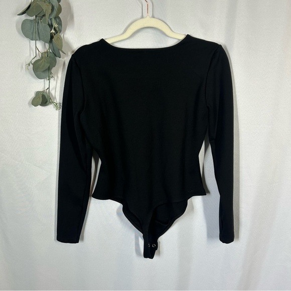 And Now This | Long Sleeve Black Bodysuit Women's Size Large - Picture 6 of 14